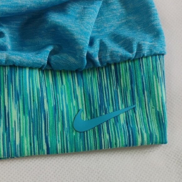 Nike Blue Green Athletic Activewear Yoga Tank Top Swimwear - Athleisure Sporty M - Picture 6 of 6